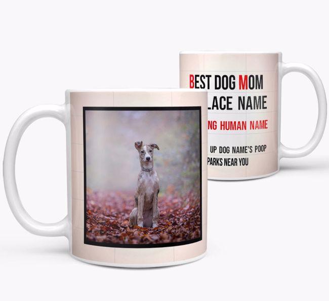 'Best Mom' - Personalized {breedFullName} Photo Upload Mug